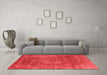 Industrial Red Washable Rugs