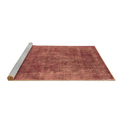 Sideview of Machine Washable Oriental Brown Industrial Rug, wshurb1843brn
