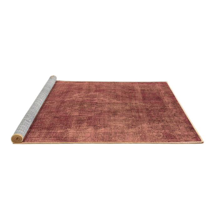 Sideview of Machine Washable Oriental Brown Industrial Rug, wshurb1843brn