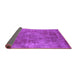 Sideview of Oriental Purple Industrial Rug, urb1843pur