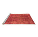 Sideview of Machine Washable Oriental Orange Industrial Area Rugs, wshurb1843org