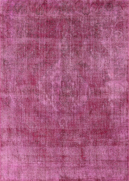 Mid-Century Modern Dark Hot Pink Oriental Rug, urb1843