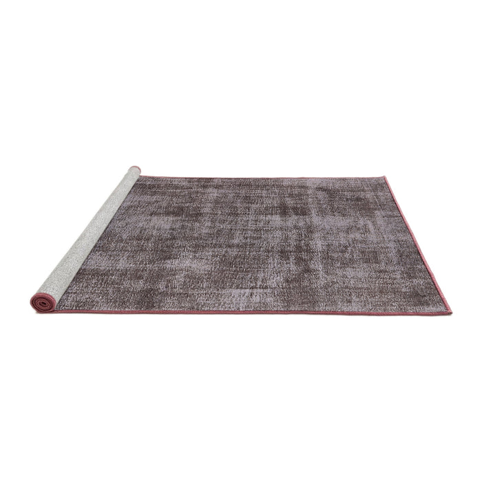Sideview of Machine Washable Industrial Modern Rosy Brown Pink Rug, wshurb1844