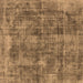 Square Oriental Brown Industrial Rug, urb1844brn