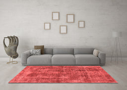 Industrial Red Washable Rugs