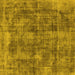 Square Oriental Yellow Industrial Rug, urb1844yw