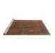 Sideview of Machine Washable Oriental Brown Industrial Rug, wshurb1845brn