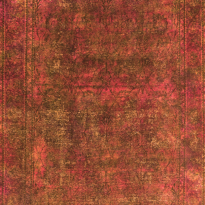 Machine Washable Oriental Orange Industrial Area Rugs, wshurb1845org