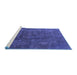 Sideview of Machine Washable Oriental Blue Industrial Rug, wshurb1845blu