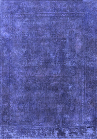 Oriental Blue Industrial Rug, urb1845blu