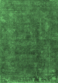 Oriental Emerald Green Industrial Rug, urb1845emgrn