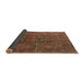 Sideview of Oriental Brown Industrial Rug, urb1845brn