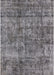 Machine Washable Industrial Modern Gray Rug, wshurb1846