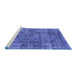 Sideview of Machine Washable Oriental Blue Industrial Rug, wshurb1846blu