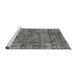 Sideview of Machine Washable Oriental Gray Industrial Rug, wshurb1846gry