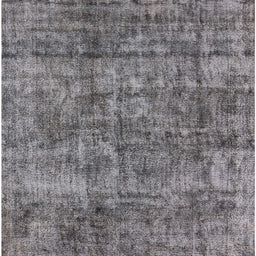 Square Mid-Century Modern Gray Oriental Rug, urb1846