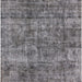 Square Mid-Century Modern Gray Oriental Rug, urb1846