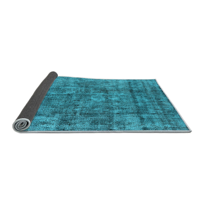 Sideview of Oriental Light Blue Industrial Rug, urb1846lblu