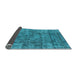 Sideview of Oriental Light Blue Industrial Rug, urb1846lblu