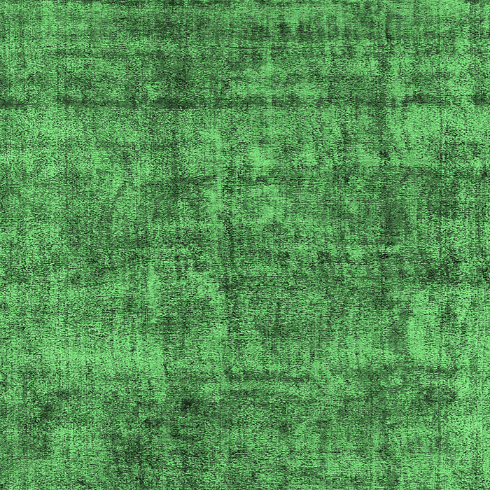 Square Machine Washable Oriental Emerald Green Industrial Area Rugs, wshurb1846emgrn