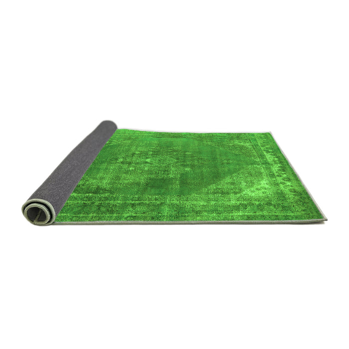 Sideview of Oriental Green Industrial Rug, urb1847grn