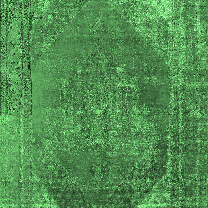 Oriental Emerald Green Industrial Rug, urb1847emgrn