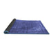 Sideview of Oriental Blue Industrial Rug, urb1847blu