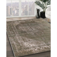 Mid-Century Modern Brown Oriental Rug, urb1847