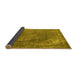 Sideview of Oriental Yellow Industrial Rug, urb1847yw