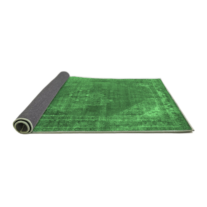 Sideview of Oriental Emerald Green Industrial Rug, urb1847emgrn