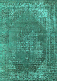 Oriental Turquoise Industrial Rug, urb1847turq