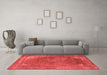 Industrial Red Washable Rugs