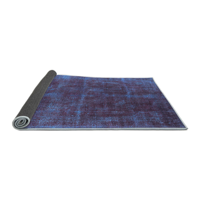 Sideview of Oriental Light Blue Industrial Rug, urb1848lblu