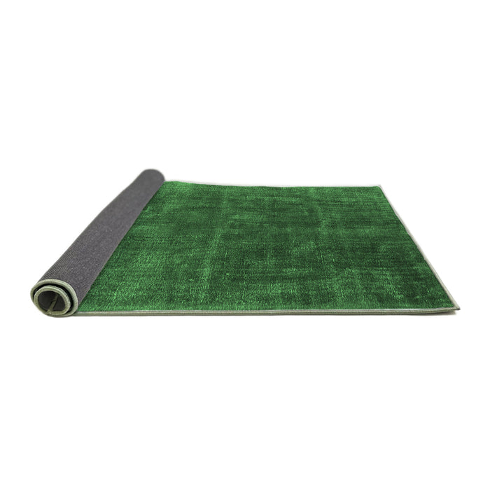 Sideview of Oriental Emerald Green Industrial Rug, urb1848emgrn