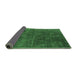 Sideview of Oriental Emerald Green Industrial Rug, urb1848emgrn