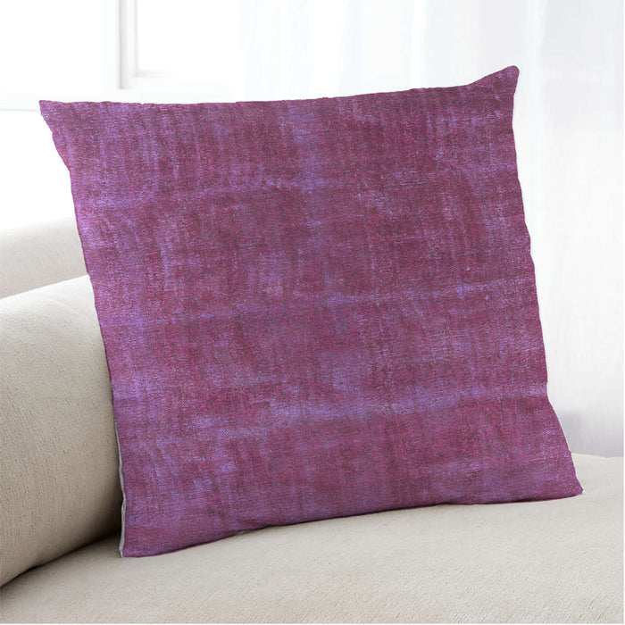 Lifestyle Image of Mid-Century Modern Urban Square Magenta Pink Throw Pillow, 18 inch by 18 inch, pwurb1848