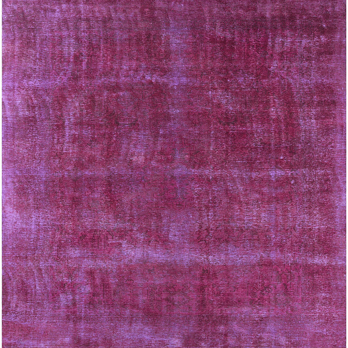 Square Machine Washable Industrial Modern Magenta Pink Rug, wshurb1848