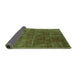 Sideview of Oriental Green Industrial Rug, urb1848grn