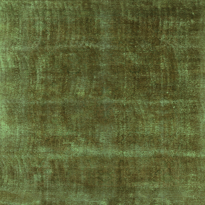 Square Oriental Green Industrial Rug, urb1848grn
