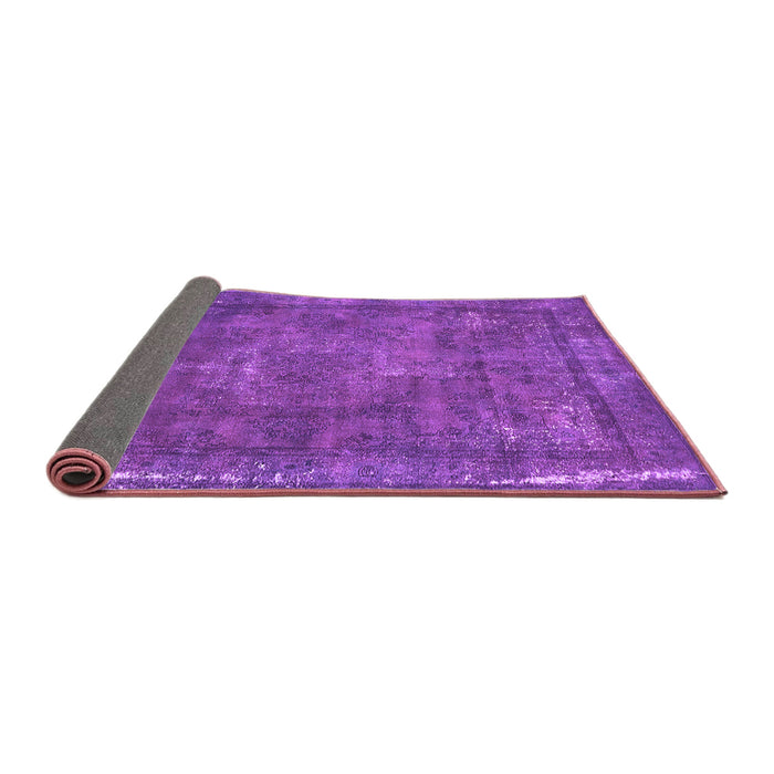 Sideview of Oriental Purple Industrial Rug, urb1849pur