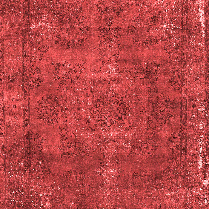 Machine Washable Oriental Red Industrial Rug, wshurb1849red