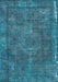 Oriental Light Blue Industrial Rug, urb1849lblu