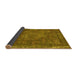 Sideview of Oriental Yellow Industrial Rug, urb1849yw