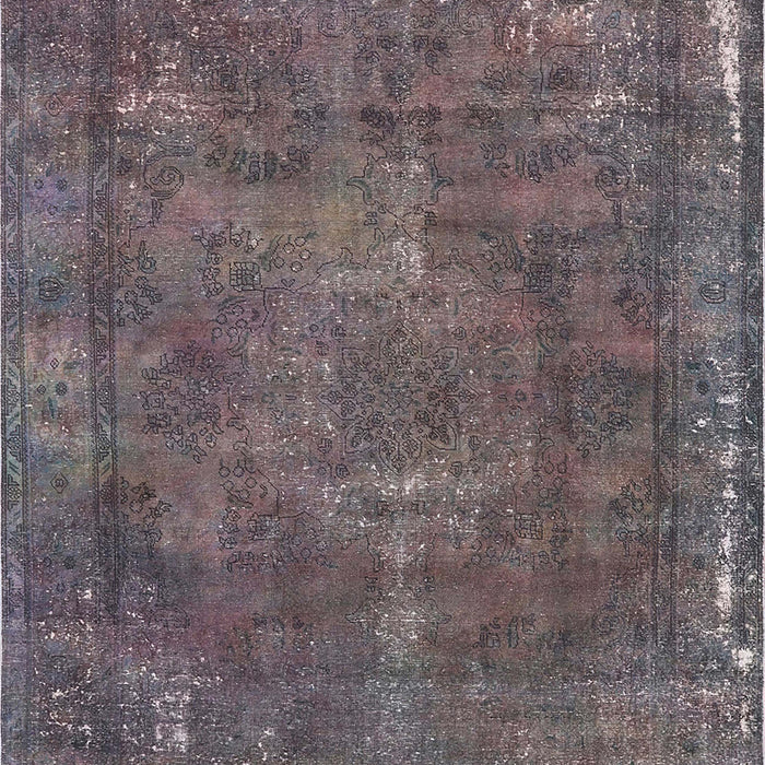Mid-Century Modern Purple Oriental Rug, urb1849