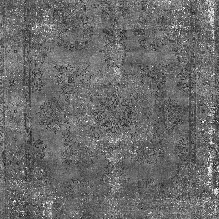 Machine Washable Oriental Gray Industrial Rug, wshurb1849gry