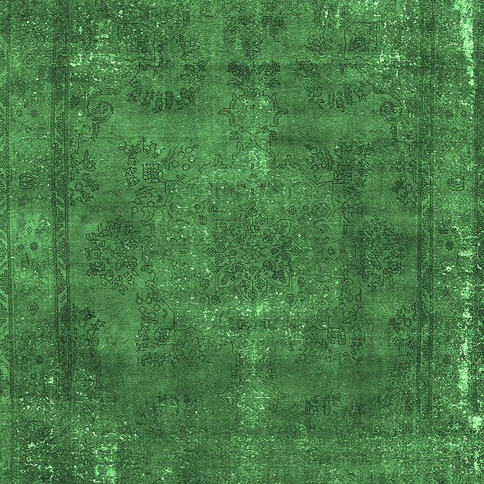 Oriental Emerald Green Industrial Rug, urb1849emgrn
