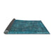 Sideview of Oriental Light Blue Industrial Rug, urb1849lblu