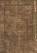 Machine Washable Oriental Brown Industrial Rug, wshurb1849brn