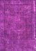 Machine Washable Oriental Pink Industrial Rug, wshurb1849pnk