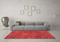 Machine Washable Oriental Red Industrial Rug, wshurb1849red